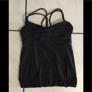 Black Lululemon Tank Sz 6